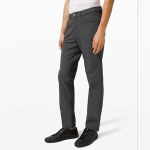 Lululemon ABC Pant Classic Tech Canvas 34" Heathered Black Size 30